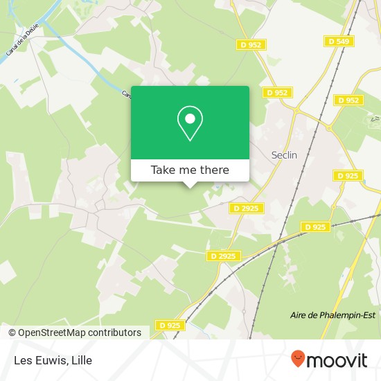 Les Euwis map