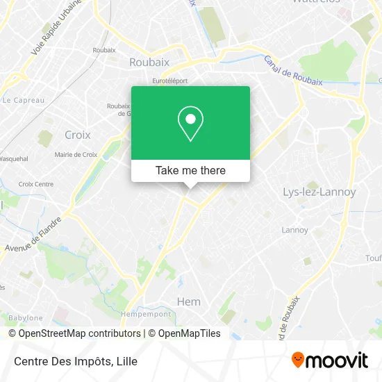 Centre Des Impôts map