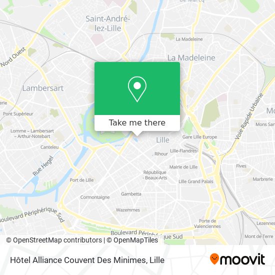 Hôtel Alliance Couvent Des Minimes map