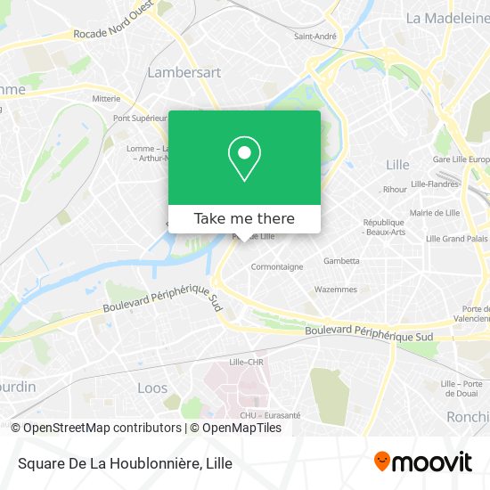 Square De La Houblonnière map