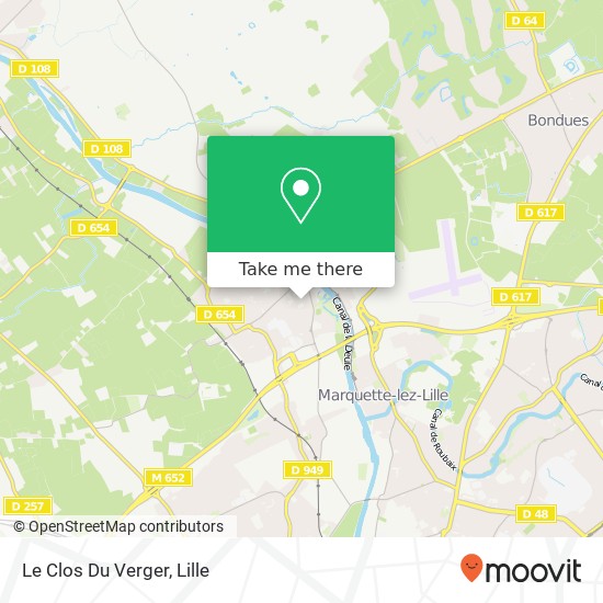 Mapa Le Clos Du Verger