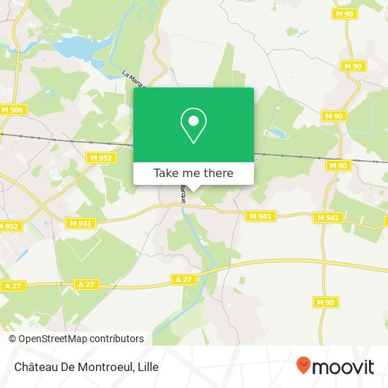 Château De Montroeul map