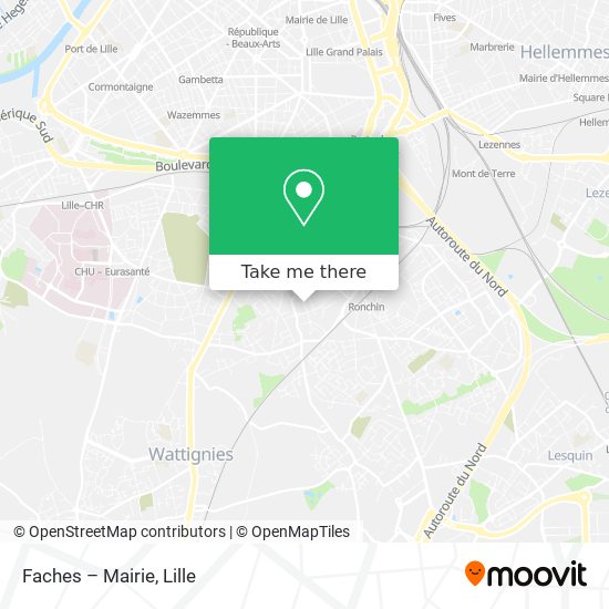 Faches – Mairie map