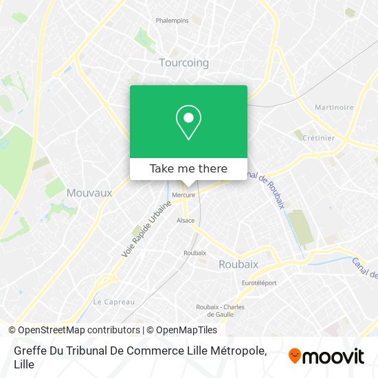 Greffe Du Tribunal De Commerce Lille Métropole map