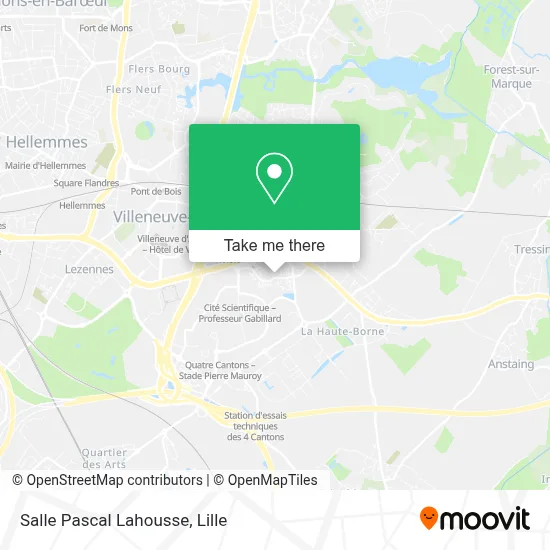 Salle Pascal Lahousse map