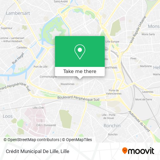 Mapa Crédit Municipal De Lille