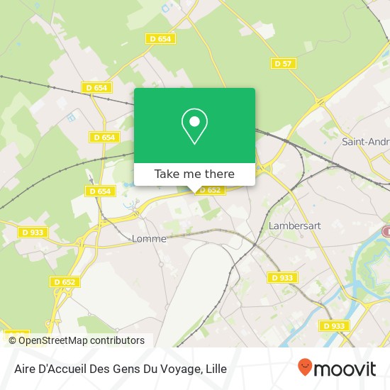 Aire D'Accueil Des Gens Du Voyage map