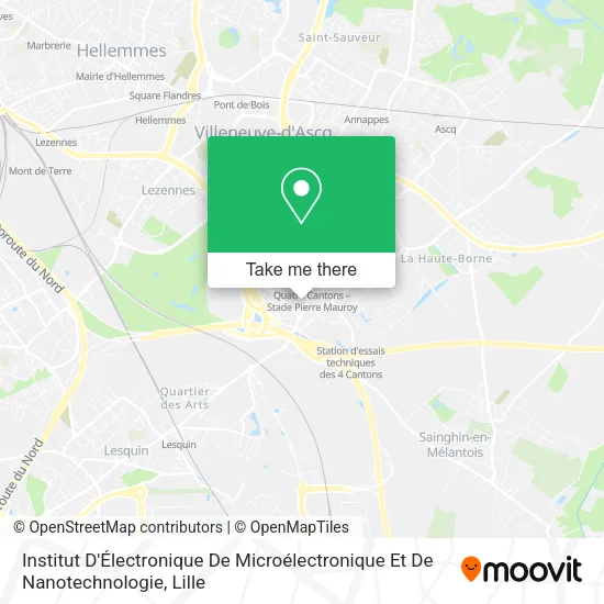 Institut D'Électronique De Microélectronique Et De Nanotechnologie map