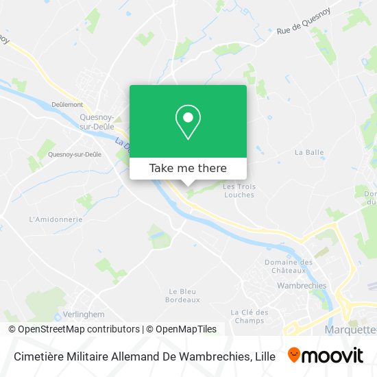 Cimetière Militaire Allemand De Wambrechies map