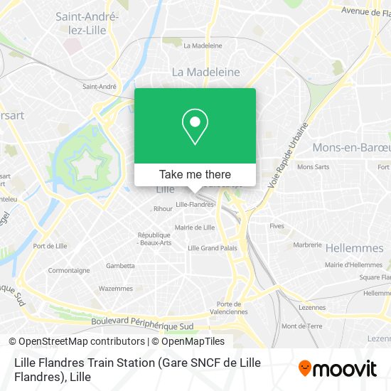 Lille Flandres Train Station (Gare SNCF de Lille Flandres) map