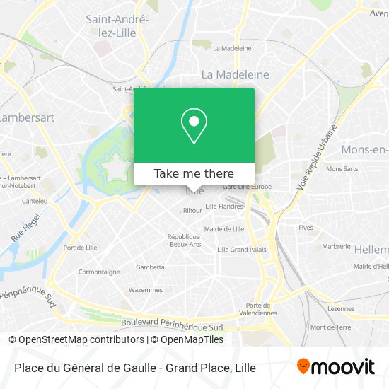 Place du Général de Gaulle - Grand'Place map