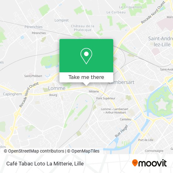 Mapa Café Tabac Loto La Mitterie