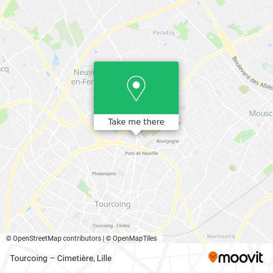 Tourcoing – Cimetière map