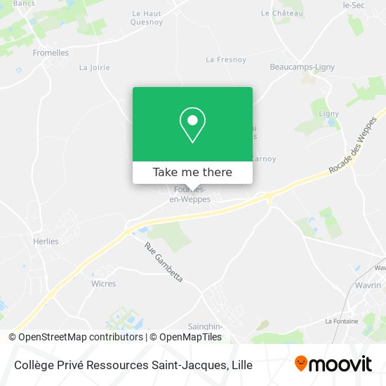 Collège Privé Ressources Saint-Jacques map