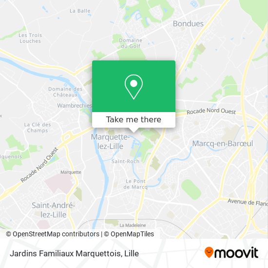 Jardins Familiaux Marquettois map