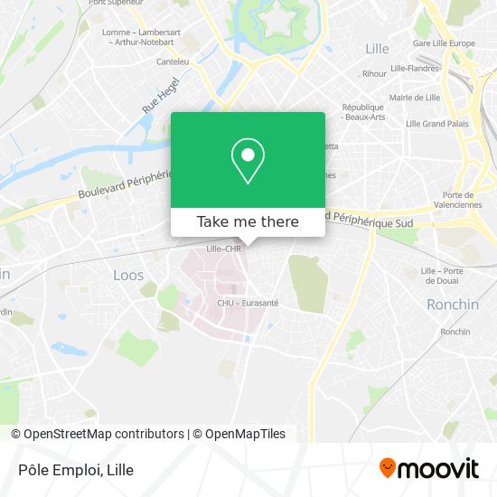 Pôle Emploi map