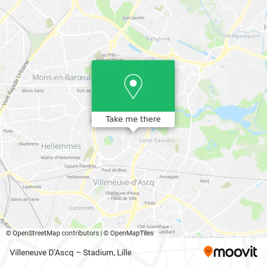 Villeneuve D'Ascq – Stadium map