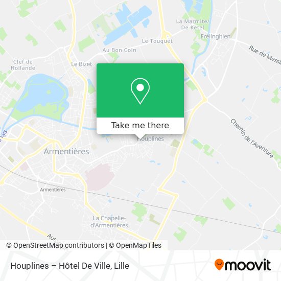 Houplines – Hôtel De Ville map