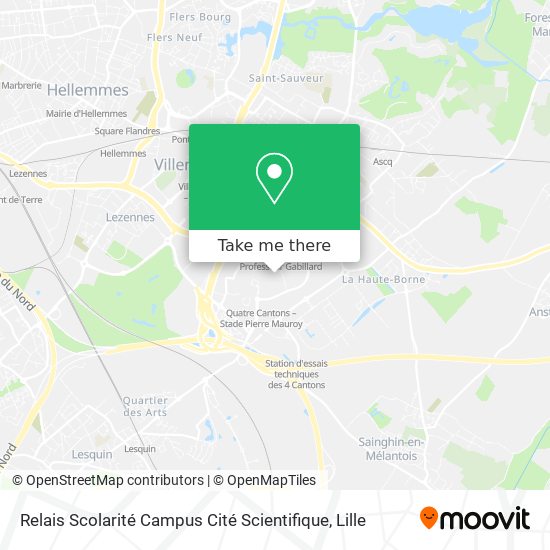 Relais Scolarité Campus Cité Scientifique map
