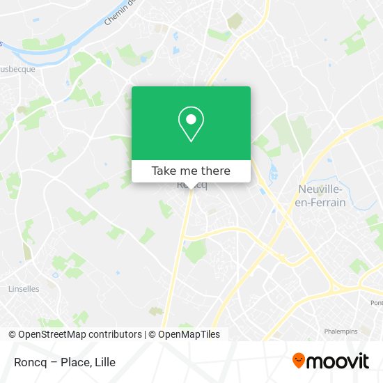 Roncq – Place map