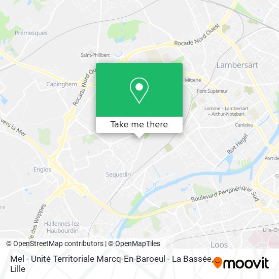 Mel - Unité Territoriale Marcq-En-Baroeul - La Bassée map