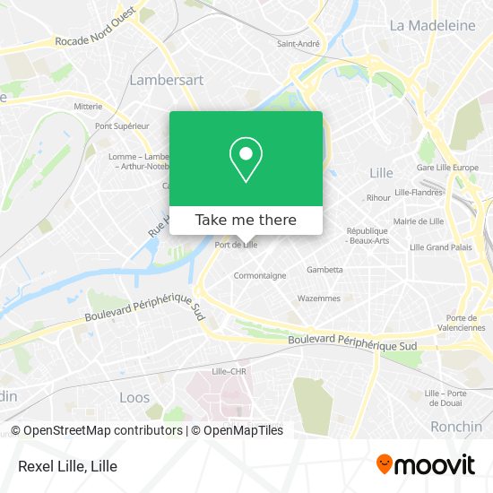 Mapa Rexel Lille