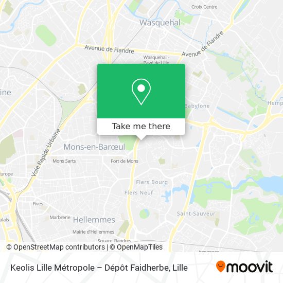 Keolis Lille Métropole – Dépôt Faidherbe map