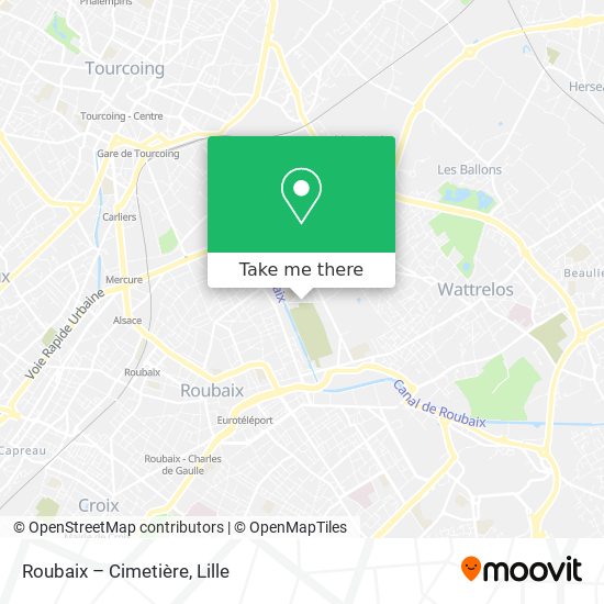 Roubaix – Cimetière map