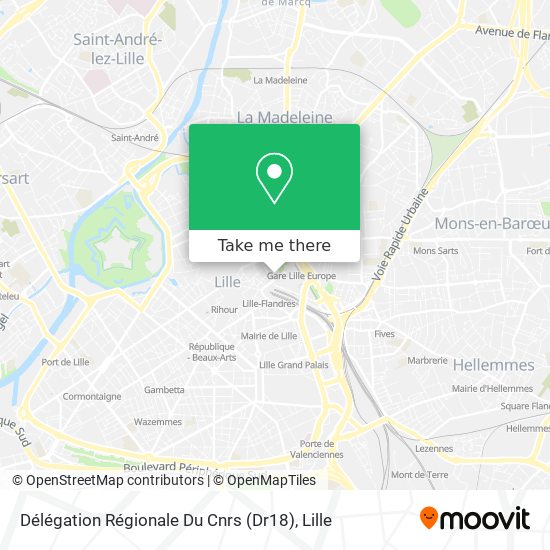 Délégation Régionale Du Cnrs (Dr18) map
