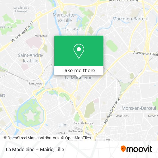 La Madeleine – Mairie map