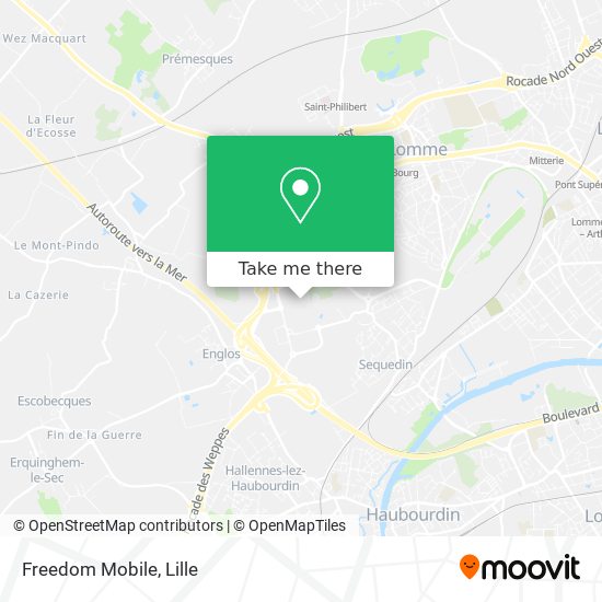 Freedom Mobile map