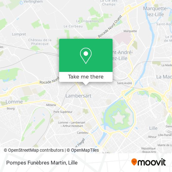Pompes Funèbres Martin map