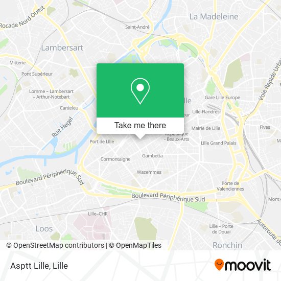 Asptt Lille map