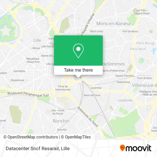 Datacenter Sncf Resarail map