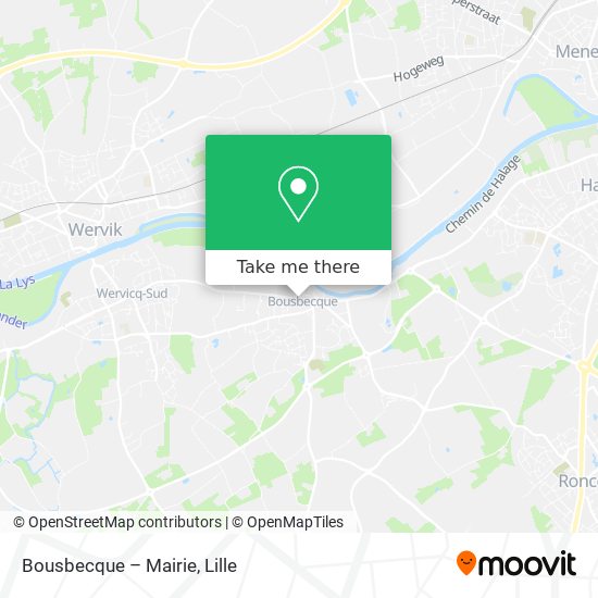 Bousbecque – Mairie map