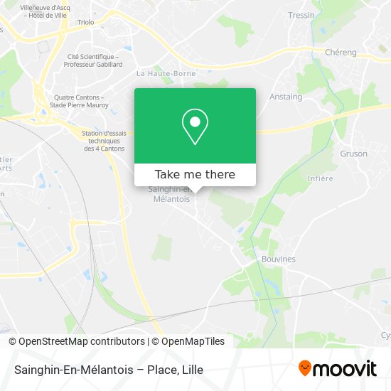 Sainghin-En-Mélantois – Place map