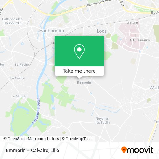 Emmerin – Calvaire map