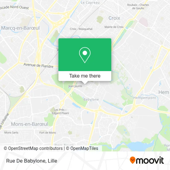 Mapa Rue De Babylone