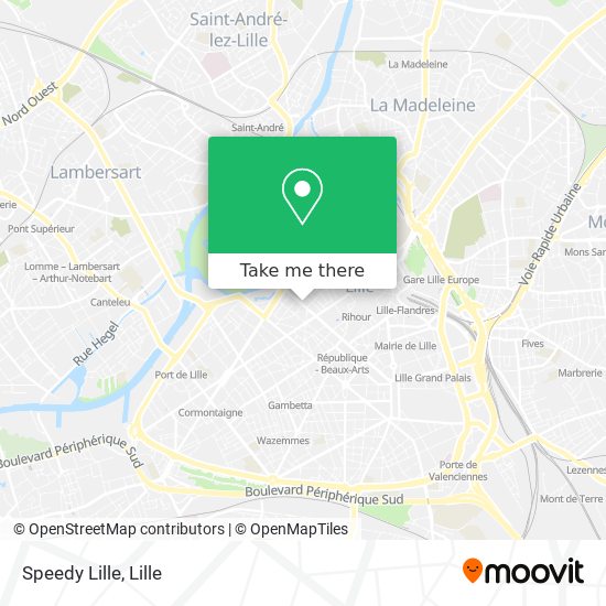 Mapa Speedy Lille