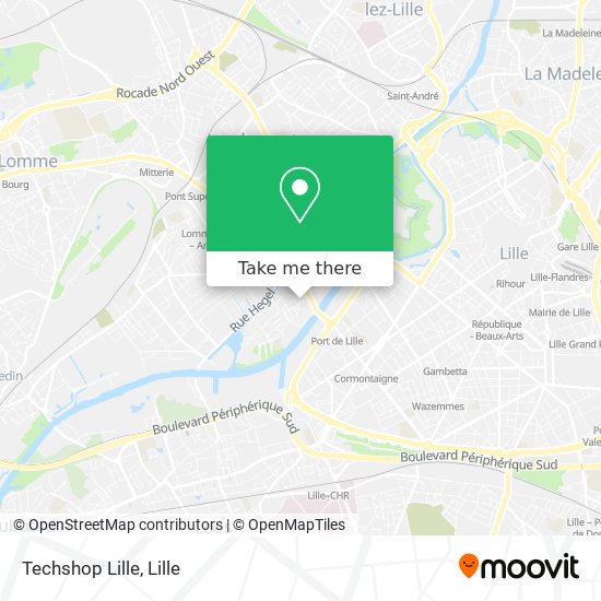 Mapa Techshop Lille