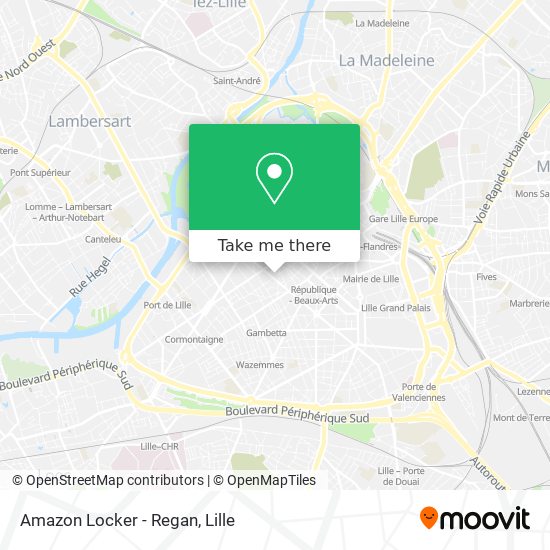 Amazon Locker - Regan map