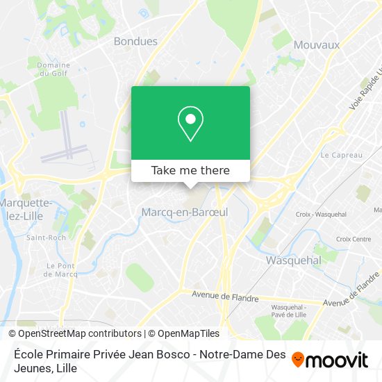 École Primaire Privée Jean Bosco - Notre-Dame Des Jeunes map