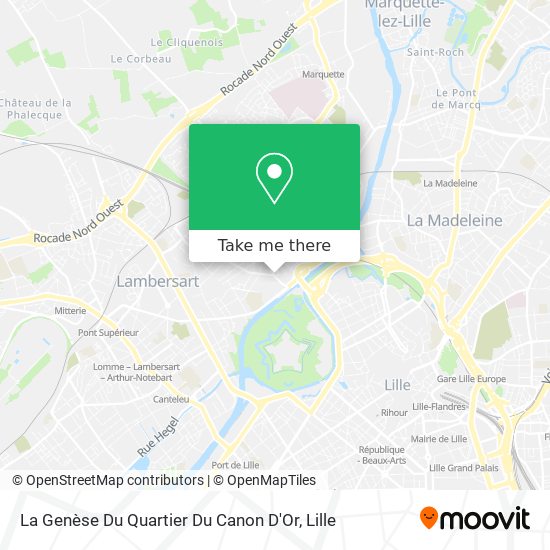 La Genèse Du Quartier Du Canon D'Or map