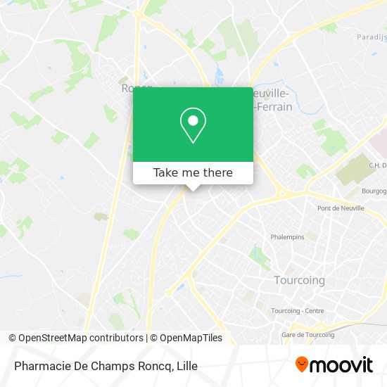 Pharmacie De Champs Roncq map