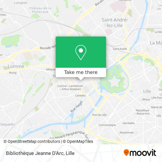 Bibliothèque Jeanne D'Arc map