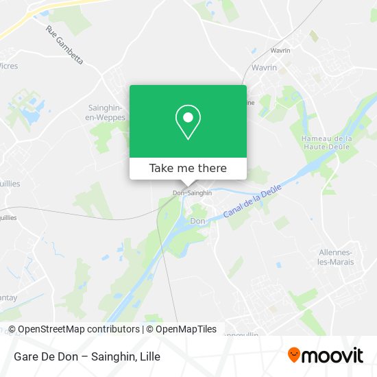 Gare De Don – Sainghin map