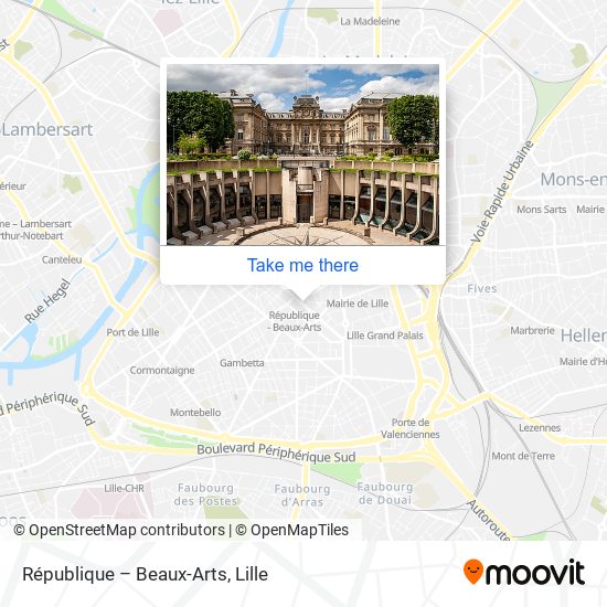 République – Beaux-Arts map