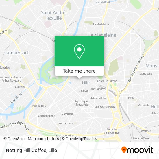 Notting Hill Coffee map