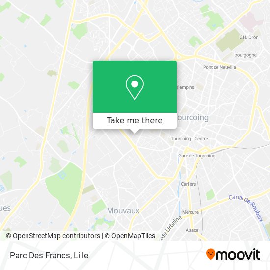 Mapa Parc Des Francs