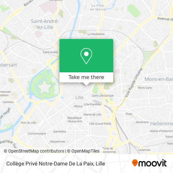 Collège Privé Notre-Dame De La Paix map